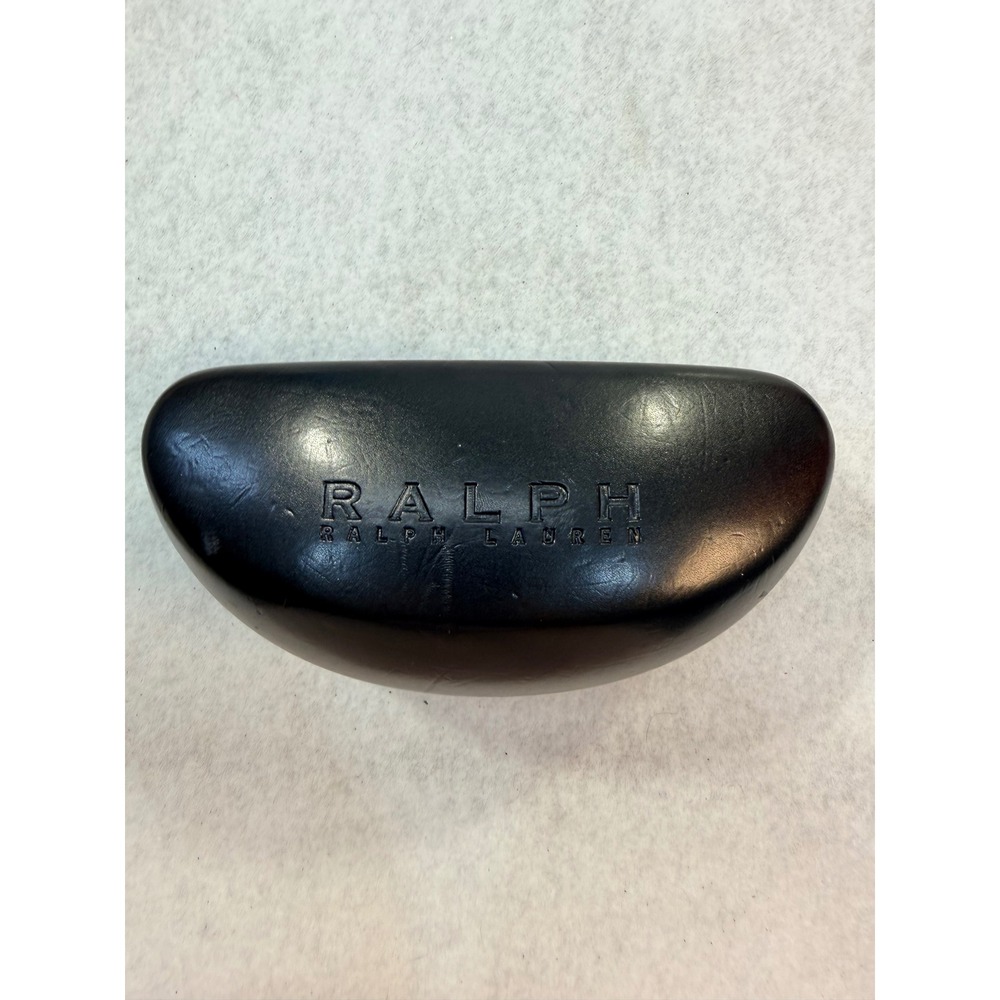 Ralph Lauren Black Hard Sunglasses Case with Microfiber Cleaning Cloth Unisex